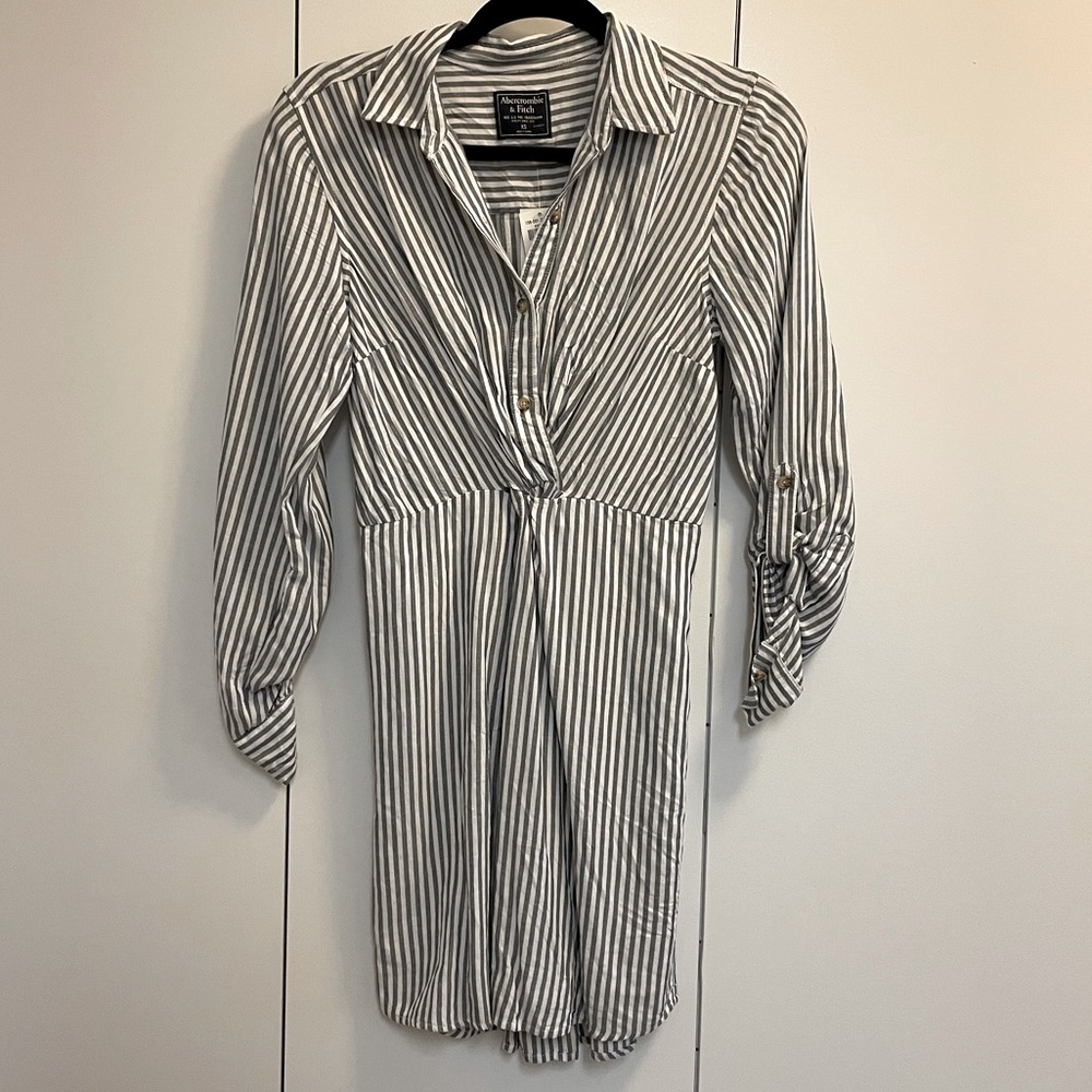 NWT Abercrombie striped shirt dress • XS